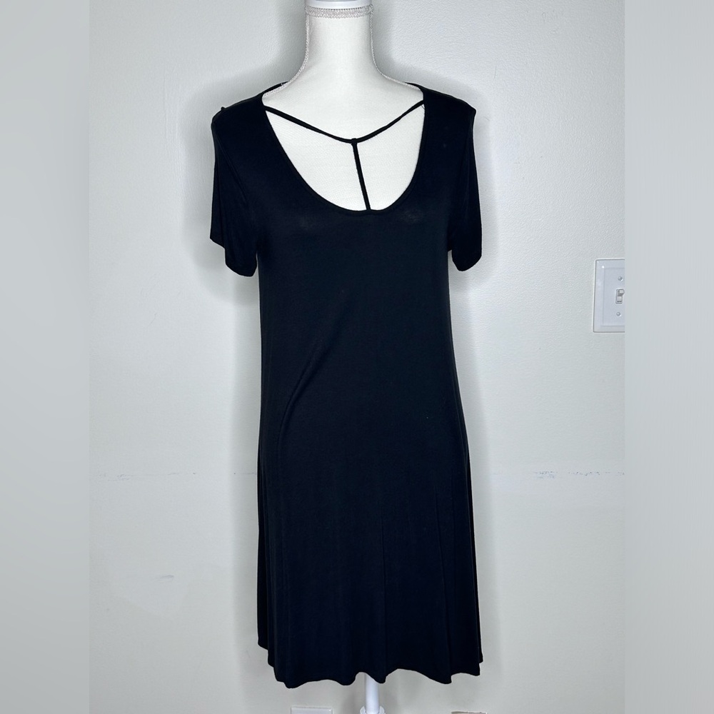 Black flowing dress